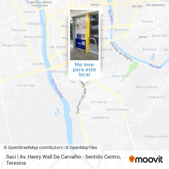 Saci | Av. Henry Wall De Carvalho - Sentido Centro mapa