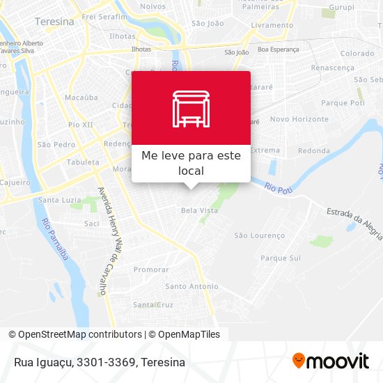 Rua Iguaçu, 3301-3369 mapa