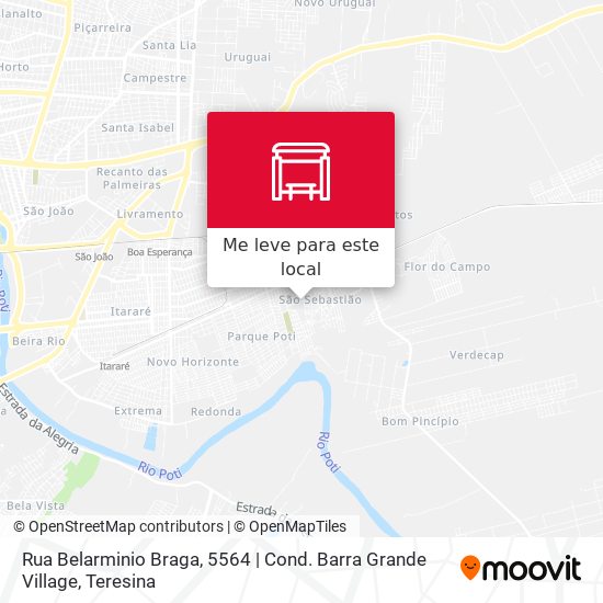 Rua Belarminio Braga,  5564 | Cond. Barra Grande Village mapa