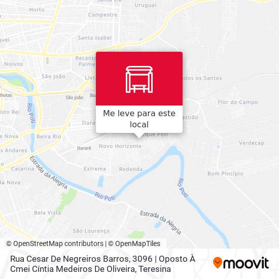 Rua Cesar De Negreiros Barros, 3096 | Oposto À Cmei Cíntia Medeiros De Oliveira mapa