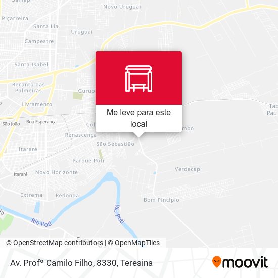 Av. Profº Camilo Filho, 8330 mapa