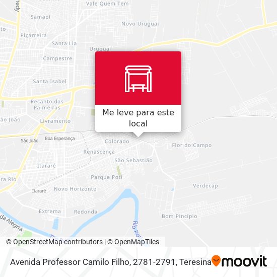 Avenida Professor Camilo Filho, 2781-2791 mapa