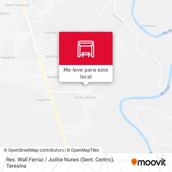 Res. Wall Ferraz / Judite Nunes (Sent. Centro) mapa