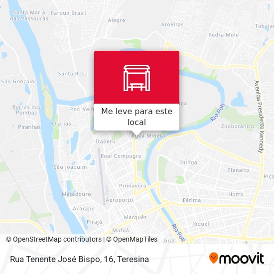 Rua Tenente José Bispo, 16 mapa