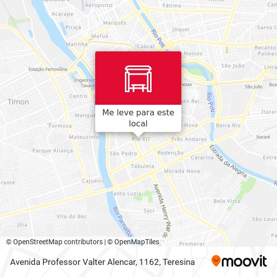 Avenida Professor Valter Alencar, 1162 mapa