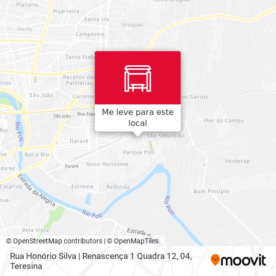 Rua Honório Silva | Renascença 1 Quadra 12, 04 mapa