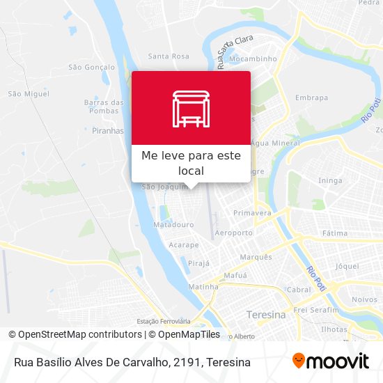 Rua Basílio Alves De Carvalho, 2191 mapa