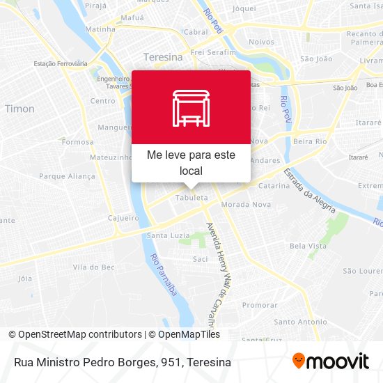 Rua Ministro Pedro Borges, 951 mapa