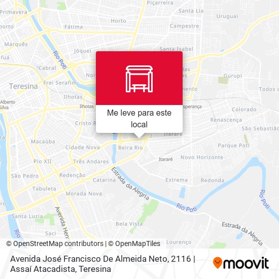 Avenida José Francisco De Almeida Neto, 2116 | Assaí Atacadista mapa