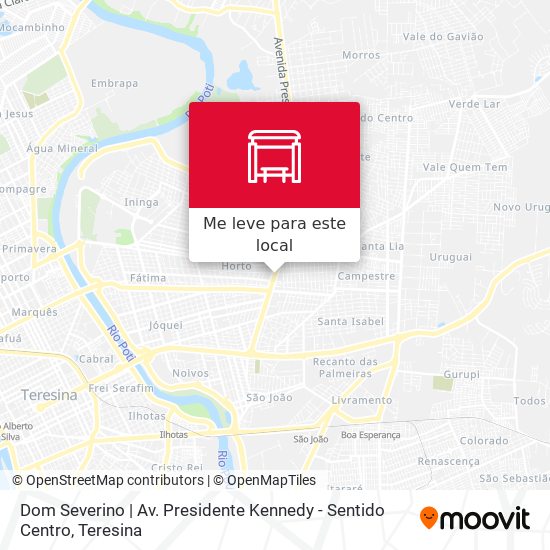 Dom Severino | Av. Presidente Kennedy - Sentido Centro mapa