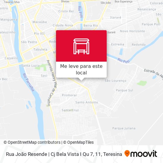 Rua João Resende | Cj Bela Vista I Qu 7, 11 mapa