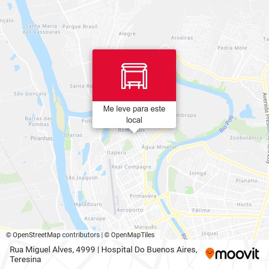 Rua Miguel Alves, 4999 | Hospital Do Buenos Aires mapa