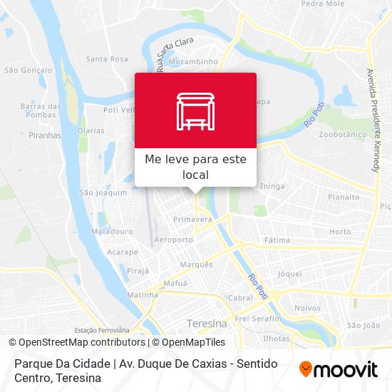 Parque Da Cidade | Av. Duque De Caxias - Sentido Centro mapa