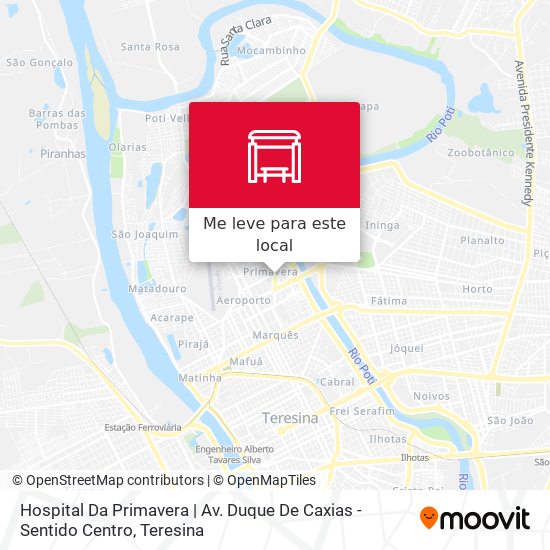 Hospital Da Primavera | Av. Duque De Caxias - Sentido Centro mapa