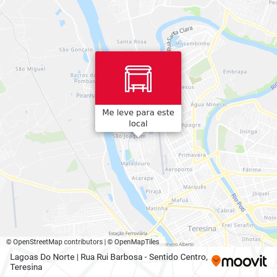 Lagoas Do Norte | Rua Rui Barbosa - Sentido Centro mapa