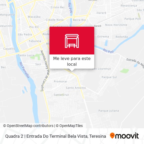 Quadra 2 | Entrada Do Terminal Bela Vista mapa
