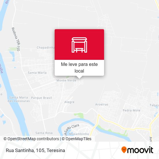 Rua Santinha, 105 mapa