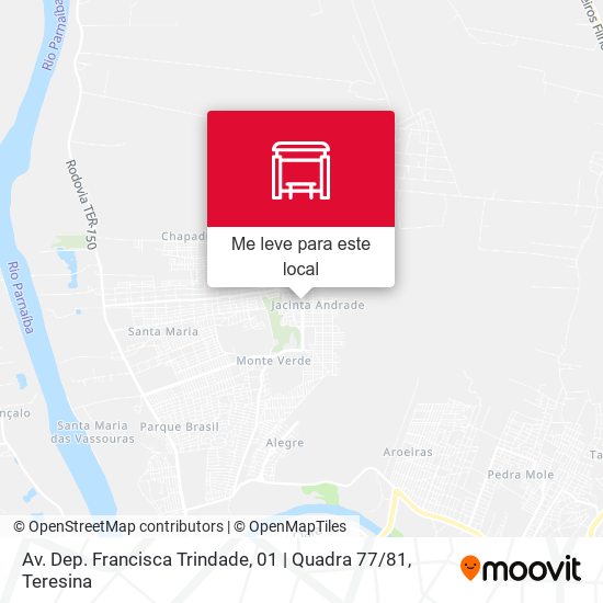 Av. Dep. Francisca Trindade, 01 | Quadra 77 / 81 mapa