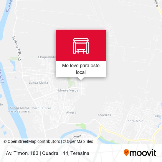 Av. Timon, 183 | Quadra 144 mapa