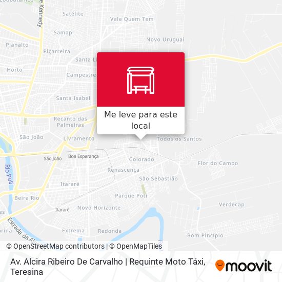 Av. Alcira Ribeiro De Carvalho | Requinte Moto Táxi mapa