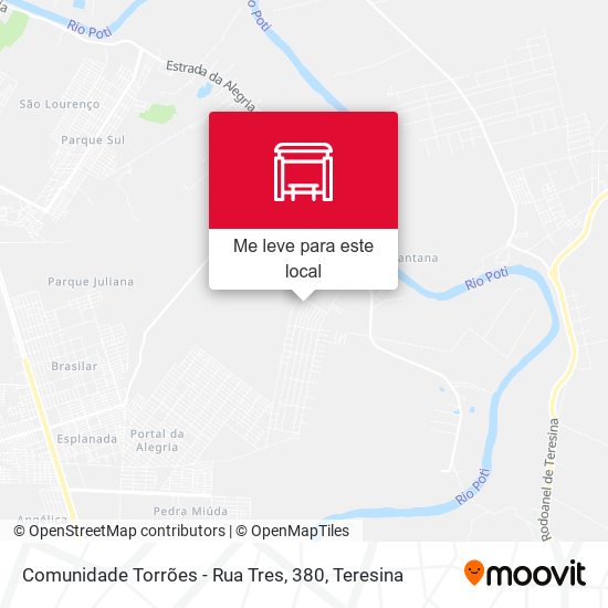 Comunidade Torrões - Rua Tres, 380 mapa