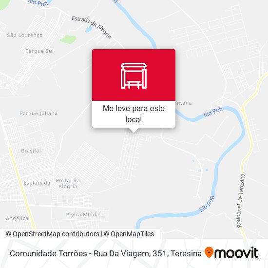 Comunidade Torrões - Rua Da Viagem, 351 mapa