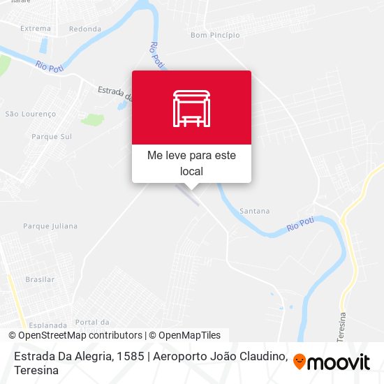 Estrada Da Alegria, 1585 | Aeroporto João Claudino mapa