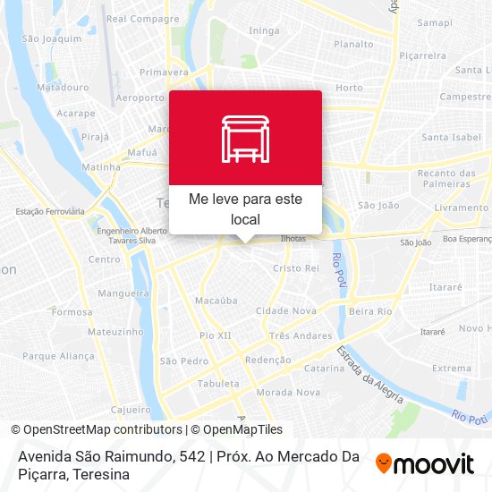 Avenida São Raimundo, 542 | Próx. Ao Mercado Da Piçarra mapa