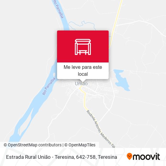Estrada Rural União - Teresina, 642-758 mapa