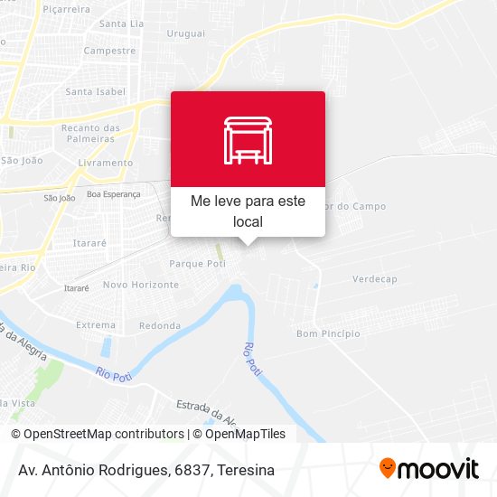 Av. Antônio Rodrigues, 6837 mapa