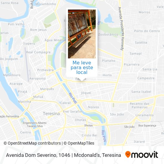 Avenida Dom Severino, 1046 | Mcdonald's mapa