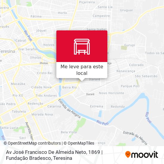 Av José Francisco De Almeida Neto, 1869 | Fundação Bradesco mapa