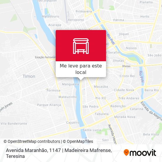 Avenida Maranhão, 1147 | Madeireira Mafrense mapa