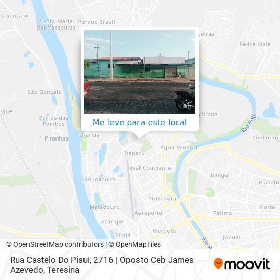 Rua Castelo Do Piauí, 2716 | Oposto Ceb James Azevedo mapa