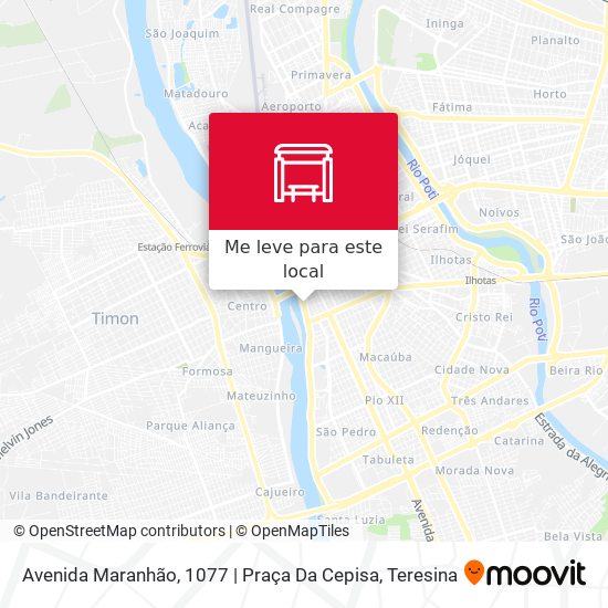 Avenida Maranhão, 1077 | Praça Da Cepisa mapa
