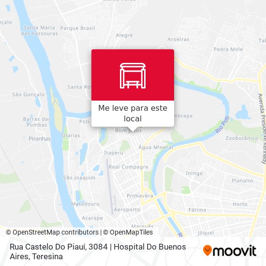 Rua Castelo Do Piauí, 3084 | Hospital Do Buenos Aires mapa