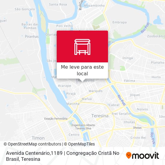 Avenida Centenário,1189 | Congregação Cristã No Brasil mapa