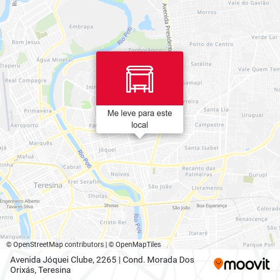 Avenida Jóquei Clube, 2265 | Cond. Morada Dos Orixás mapa