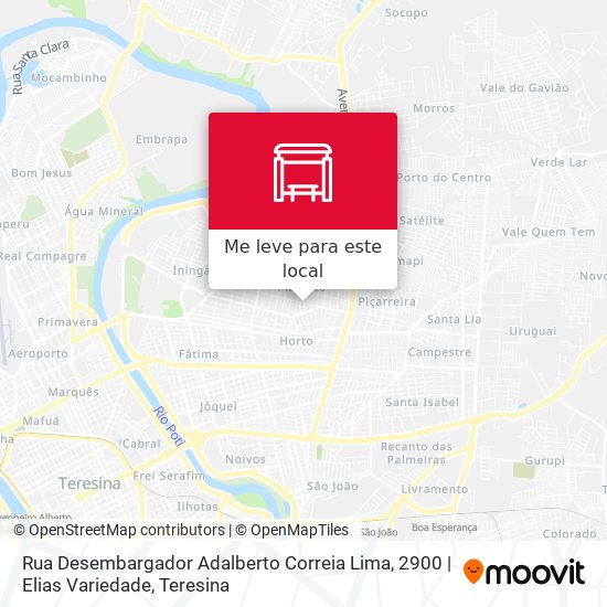 Rua Desembargador Adalberto Correia Lima, 2900 | Elias Variedade mapa