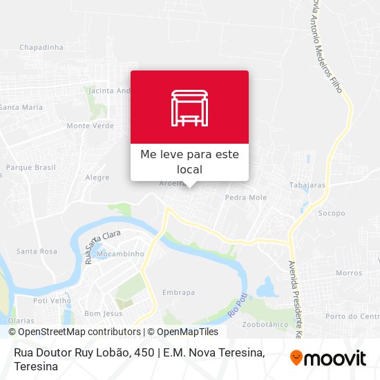 Rua Doutor Ruy Lobão, 450 | E.M. Nova Teresina mapa