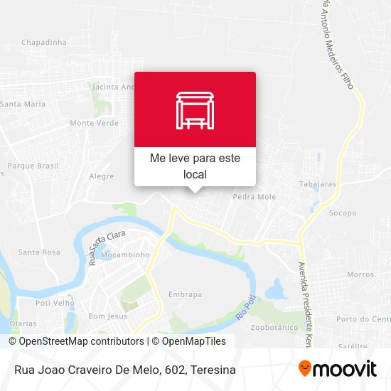 Rua Joao Craveiro De Melo, 602 mapa
