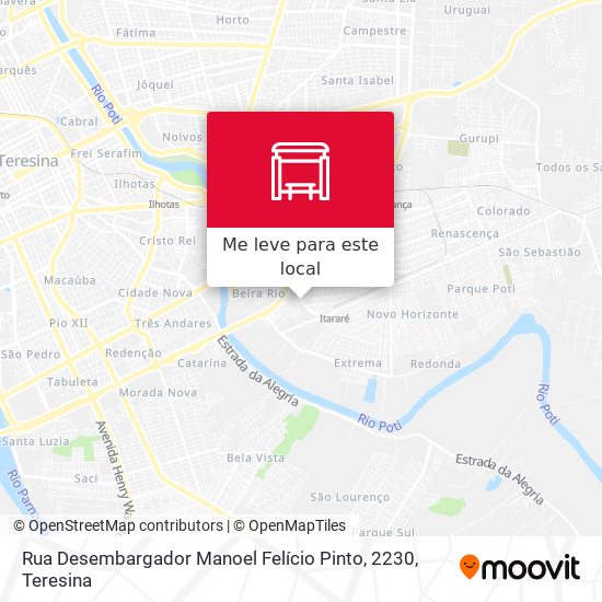 Rua Desembargador Manoel Felício Pinto, 2230 mapa