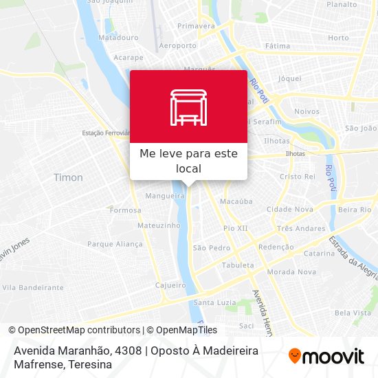 Avenida Maranhão, 4308 | Oposto À Madeireira Mafrense mapa