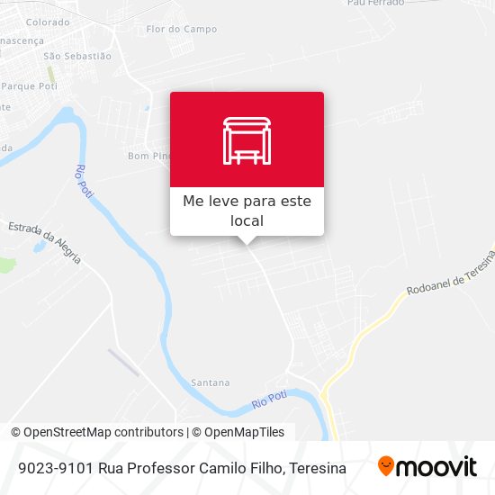 9023-9101 Rua Professor Camilo Filho mapa