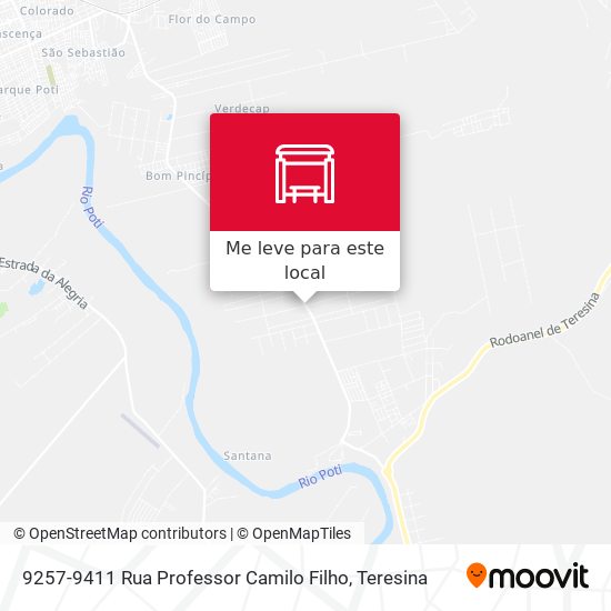 9257-9411 Rua Professor Camilo Filho mapa