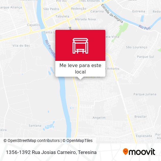 1356-1392 Rua Josias Carneiro mapa