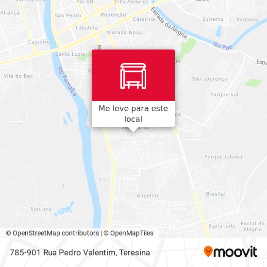 785-901 Rua Pedro Valentim mapa