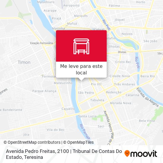 Avenida Pedro Freitas, 2100 | Tribunal De Contas Do Estado mapa