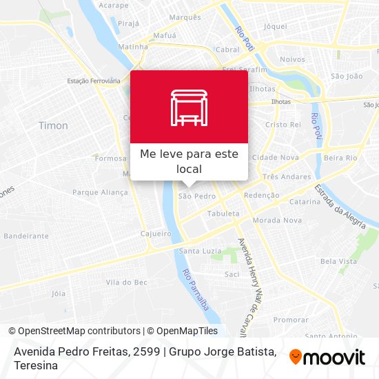 Avenida Pedro Freitas, 2599 | Grupo Jorge Batista mapa