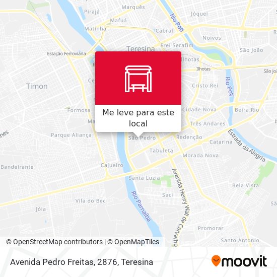 Avenida Pedro Freitas, 2876 mapa